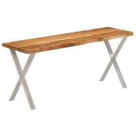 Bench with natural edge solid acacia wood 105 cm by , Banks - Ref: Foro24-372758, Price: 94,26 €, Discount: %