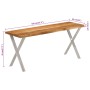 Banco con borde natural madera de acacia maciza 105 cm de , Bancos - Ref: Foro24-372758, Precio: 95,64 €, Descuento: %