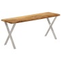 Banco con borde natural madera de acacia maciza 105 cm de , Bancos - Ref: Foro24-372758, Precio: 95,64 €, Descuento: %