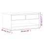 Mesa de centro SAUDA madera maciza pino color roble 99x55x45 cm de , Mesas de centro - Ref: Foro24-377598, Precio: 123,59 €, ...