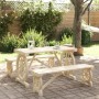Juego de comedor de jardín 3 piezas madera maciza de abeto de , Conjuntos de jardín - Ref: Foro24-3207137, Precio: 353,99 €, ...