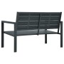Banco de jardín HDPE gris aspecto madera 120 cm de vidaXL, Bancos de jardín - Ref: Foro24-47874, Precio: 178,04 €, Descuento: %