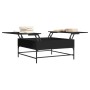 Mesa de centro madera de ingeniería y metal negro 95x95x45 cm de , Mesas de centro - Ref: Foro24-3217064, Precio: 124,97 €, D...