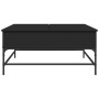 Mesa de centro madera de ingeniería y metal negro 95x95x45 cm de , Mesas de centro - Ref: Foro24-3217064, Precio: 124,97 €, D...