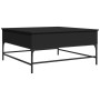 Mesa de centro madera de ingeniería y metal negro 95x95x45 cm de , Mesas de centro - Ref: Foro24-3217064, Precio: 124,97 €, D...
