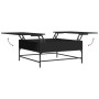 Mesa de centro madera de ingeniería y metal negro 95x95x45 cm de , Mesas de centro - Ref: Foro24-3217064, Precio: 124,97 €, D...