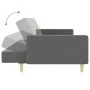 Sofá cama de 2 plazas con taburete tela gris oscuro de , Sofás - Ref: Foro24-3216228, Precio: 313,29 €, Descuento: %