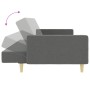Sofá cama de 2 plazas con taburete tela gris oscuro de , Sofás - Ref: Foro24-3216228, Precio: 337,48 €, Descuento: %