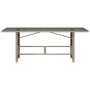 Mesa jardín superficie vidrio ratán PE gris claro 190x80x74 cm de , Mesas de jardín - Ref: Foro24-365308, Precio: 182,42 €, D...