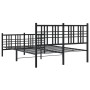 Estructura de cama cabecero y estribo metal negro 120x200 cm de , Camas y somieres - Ref: Foro24-376340, Precio: 114,97 €, De...