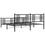 Estructura de cama cabecero y estribo metal negro 200x200 cm de , Camas y somieres - Ref: Foro24-376349, Precio: 147,67 €, De...