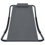 Tumbona de acero gris 200x90 cm de vidaXL, Camas para exteriores - Ref: Foro24-48085, Precio: 83,74 €, Descuento: %