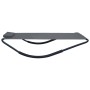 Tumbona de acero gris 200x90 cm de vidaXL, Camas para exteriores - Ref: Foro24-48085, Precio: 83,74 €, Descuento: %