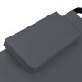 Tumbona de acero gris 200x90 cm de vidaXL, Camas para exteriores - Ref: Foro24-48085, Precio: 83,74 €, Descuento: %