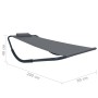 Tumbona de acero gris 200x90 cm de vidaXL, Camas para exteriores - Ref: Foro24-48085, Precio: 83,74 €, Descuento: %