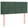 Cama box spring con colchón terciopelo verde oscuro 120x190 cm de , Camas y somieres - Ref: Foro24-3269840, Precio: 368,02 €,...