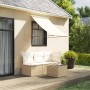 Toldo retráctil de tela y acero crema 150x150 cm de , Toldos - Ref: Foro24-368758, Precio: 43,79 €, Descuento: %
