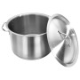 Olla de acero inoxidable 32 L 40x26 cm de vidaXL, Ollas altas - Ref: Foro24-51139, Precio: 115,30 €, Descuento: %