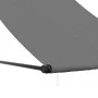 Toldo retráctil de tela y acero gris antracita 150x150 cm de , Toldos - Ref: Foro24-368751, Precio: 41,24 €, Descuento: %