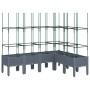 Jardinera con enrejado PP azul gris 160x120x142,5 cm de , Maceteros y jardineras - Ref: Foro24-367966, Precio: 114,25 €, Desc...