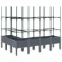 Jardinera con enrejado PP azul gris 160x120x142,5 cm de , Maceteros y jardineras - Ref: Foro24-367966, Precio: 112,66 €, Desc...