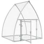 Jaula para conejos acero galvanizado plateado 100x105x120 cm de , Jaulas y habitáculos para animales pequeños - Ref: Foro24-3...