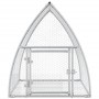 Jaula para conejos acero galvanizado plateado 100x105x120 cm de , Jaulas y habitáculos para animales pequeños - Ref: Foro24-3...