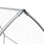 Jaula para conejos acero galvanizado plateado 100x105x120 cm de , Jaulas y habitáculos para animales pequeños - Ref: Foro24-3...