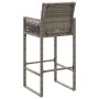Taburetes de cocina con cojines 2 uds ratán sintético gris de , Sillas de jardín - Ref: Foro24-368707, Precio: 178,77 €, Desc...
