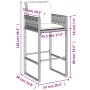 Taburetes de cocina con cojines 2 uds ratán sintético gris de , Sillas de jardín - Ref: Foro24-368707, Precio: 178,77 €, Desc...