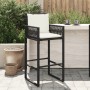 Taburetes de cocina con cojines 2 uds ratán sintético negro de , Sillas de jardín - Ref: Foro24-368705, Precio: 174,47 €, Des...