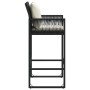 Taburetes de cocina con cojines 2 uds ratán sintético negro de , Sillas de jardín - Ref: Foro24-368705, Precio: 174,47 €, Des...