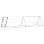 Jaula para conejos acero galvanizado plateado 400x105x91 cm de , Jaulas y habitáculos para animales pequeños - Ref: Foro24-32...