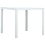 Mesa de centro de HDPE con aspecto de madera blanco 78x78x74 cm de vidaXL, Mesas de centro - Ref: Foro24-47881, Precio: 84,12...