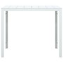 Mesa de centro de HDPE con aspecto de madera blanco 78x78x74 cm de vidaXL, Mesas de centro - Ref: Foro24-47881, Precio: 84,12...