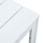 Mesa de centro de HDPE con aspecto de madera blanco 78x78x74 cm de vidaXL, Mesas de centro - Ref: Foro24-47881, Precio: 84,12...