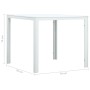 Mesa de centro de HDPE con aspecto de madera blanco 78x78x74 cm de vidaXL, Mesas de centro - Ref: Foro24-47881, Precio: 84,12...