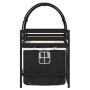 Cama alta niños con túnel madera pino blanco negro 90x200 cm de , Camas y somieres - Ref: Foro24-3283850, Precio: 209,52 €, D...