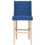 Taburetes altos 2 uds madera maciza de caucho y tela de , Taburetes de cocina - Ref: Foro24-4006225, Precio: 96,99 €, Descuen...