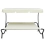 Tumbona de jardín con toldo gris de vidaXL, Tumbonas - Ref: Foro24-48071, Precio: 97,26 €, Descuento: %