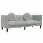 Juego de sofás con cojines 2 piezas terciopelo gris claro de , Sofás - Ref: Foro24-3209257, Precio: 437,44 €, Descuento: %