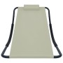 Tumbona de acero color crema 200x90 cm de vidaXL, Camas para exteriores - Ref: Foro24-48083, Precio: 75,77 €, Descuento: %