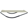 Tumbona de acero color crema 200x90 cm de vidaXL, Camas para exteriores - Ref: Foro24-48083, Precio: 75,77 €, Descuento: %