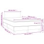 Cama box spring colchón y LED terciopelo verde oscuro 120x190cm de , Camas y somieres - Ref: Foro24-3270144, Precio: 370,37 €...