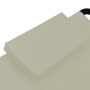 Tumbona de acero color crema 200x90 cm de vidaXL, Camas para exteriores - Ref: Foro24-48083, Precio: 75,77 €, Descuento: %