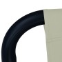 Tumbona de acero color crema 200x90 cm de vidaXL, Camas para exteriores - Ref: Foro24-48083, Precio: 75,77 €, Descuento: %