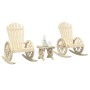 Juego de muebles de jardín 3 piezas madera maciza de abeto de , Conjuntos de jardín - Ref: Foro24-3207123, Precio: 346,92 €, ...