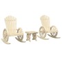 Juego de muebles de jardín 3 piezas madera maciza de abeto de , Conjuntos de jardín - Ref: Foro24-3207123, Precio: 346,92 €, ...
