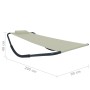 Tumbona de acero color crema 200x90 cm de vidaXL, Camas para exteriores - Ref: Foro24-48083, Precio: 75,77 €, Descuento: %