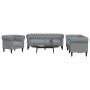 Juego de sofás 3 piezas tela gris claro de , Sofás - Ref: Foro24-3209191, Precio: 761,28 €, Descuento: %